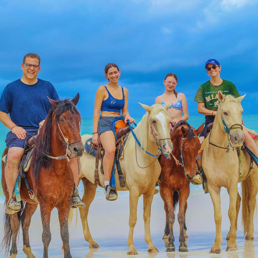 Punta Cana Horseback riding & Sunset + beach + free pick-up