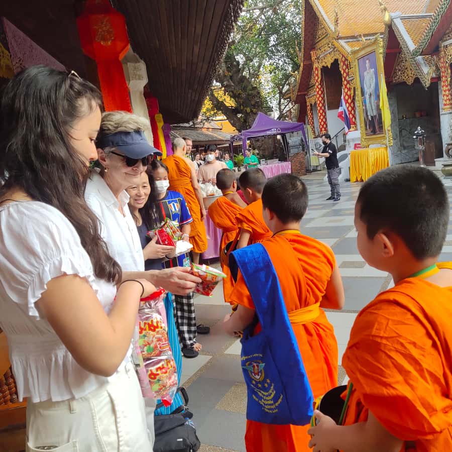 Spiritual Sunrise Wat Doi Suthep, Pha Lat, Alms & Meditation