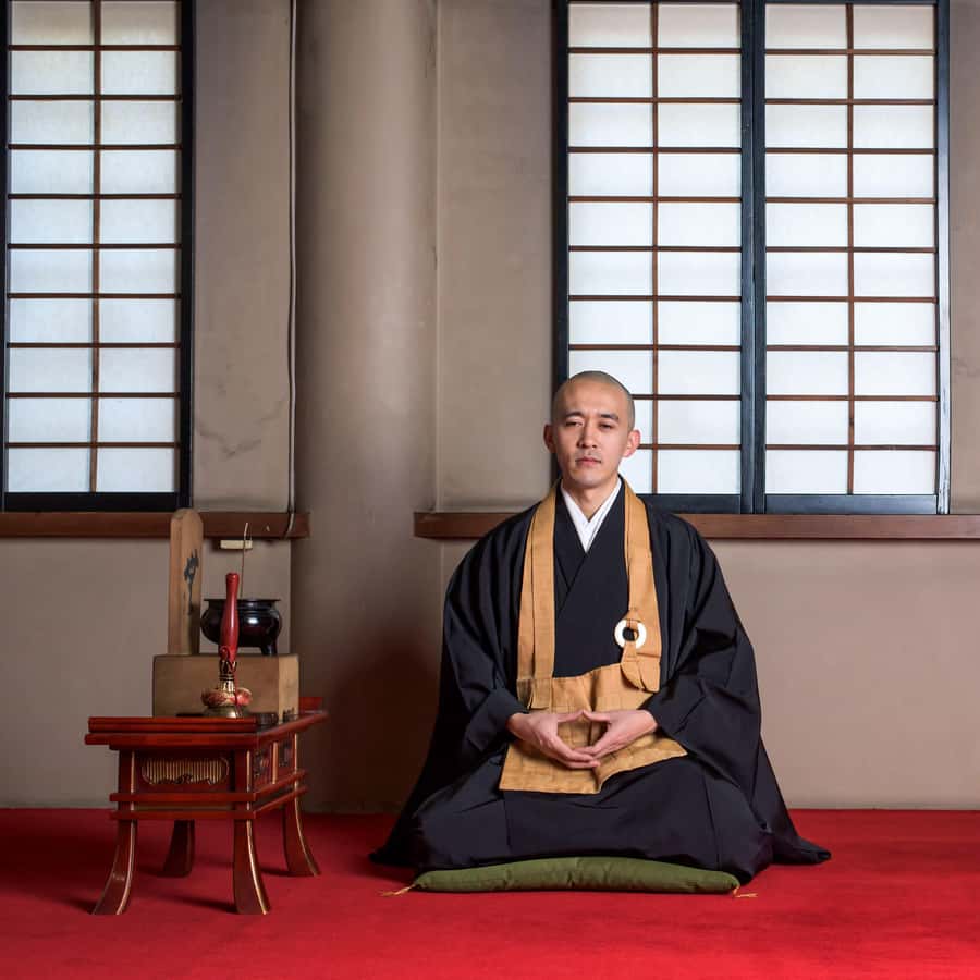 Tokyo: meditazione zen in un tempio tradizionale con un monaco