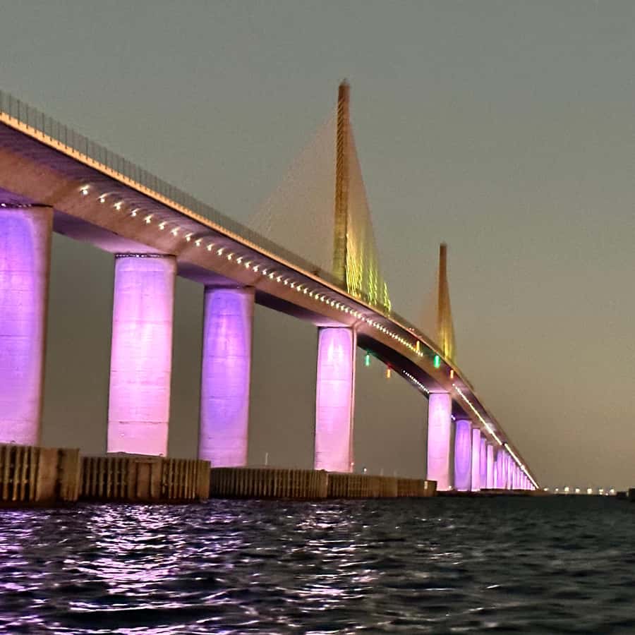 Petersburg Florida Bait Shop Skyway Bridge Sunshine Skyway Bridge