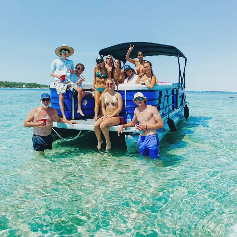 Half Day Pontoon Boat Rental- Okaloosa Island