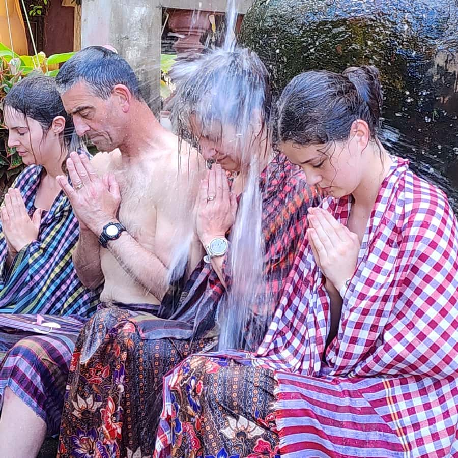 Siem Reap Cambodian Buddhist Water Blessing and Local Market