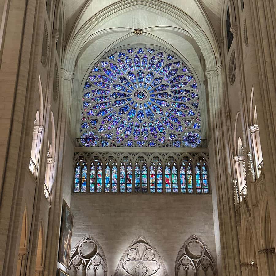 Rose Window T-Shirt Catherine Notre Dame Gothic Cathedral Rose Window T-Shirt Catherine Notre Dame Gothic Cathedral