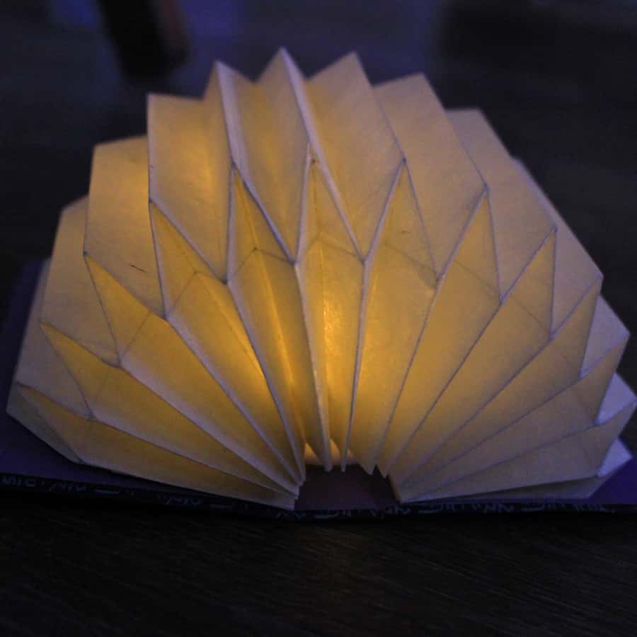 Mini Origami Lamp and Mizuhiki knot Belt Workshop in Ueno