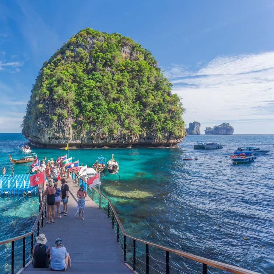 Krabi: Phi Phi & 4 Islands Sunset Boat Tour