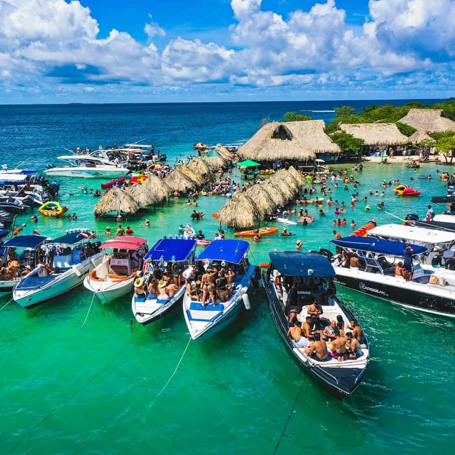 Cartagena: Rosario Islands Party to Baru & Cholon with Lunch