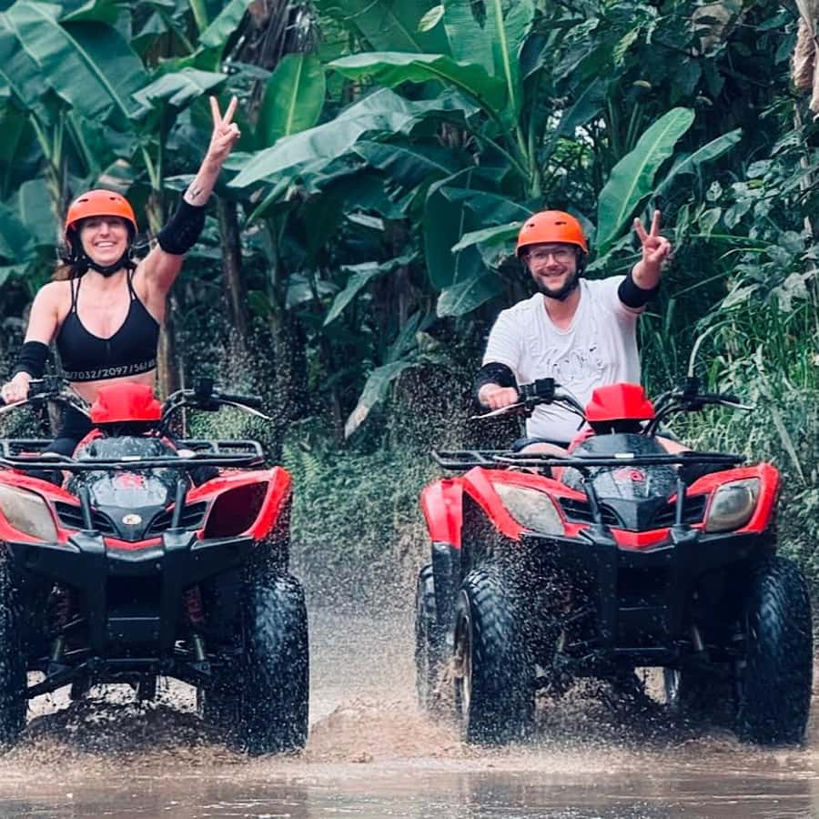 Ubud: ATV Quad Bike, Zip-Line & Alas Harum Tour