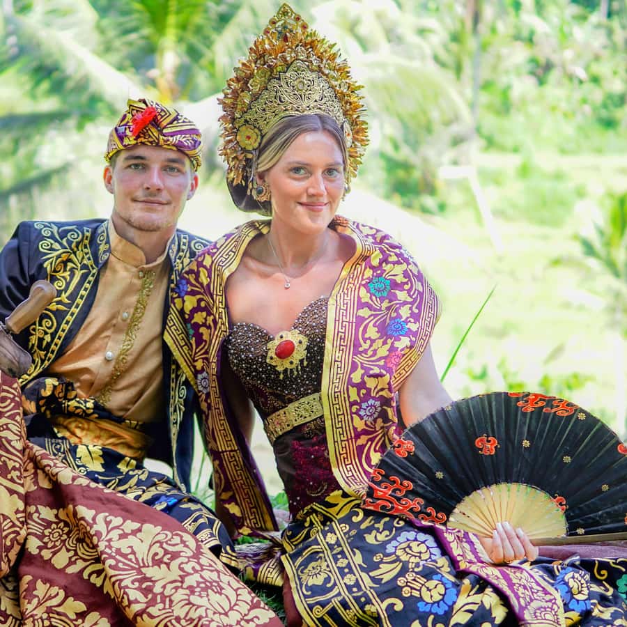 Bali Indonesia Traditional Balinese Wedding Dress Bali:Traditional