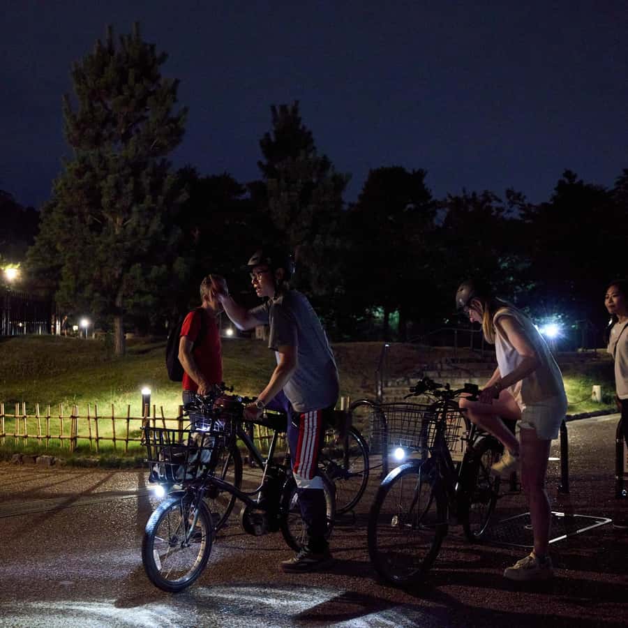 Romantic Bike Ride In Rain Romantic Young Couple Rides On The Bike