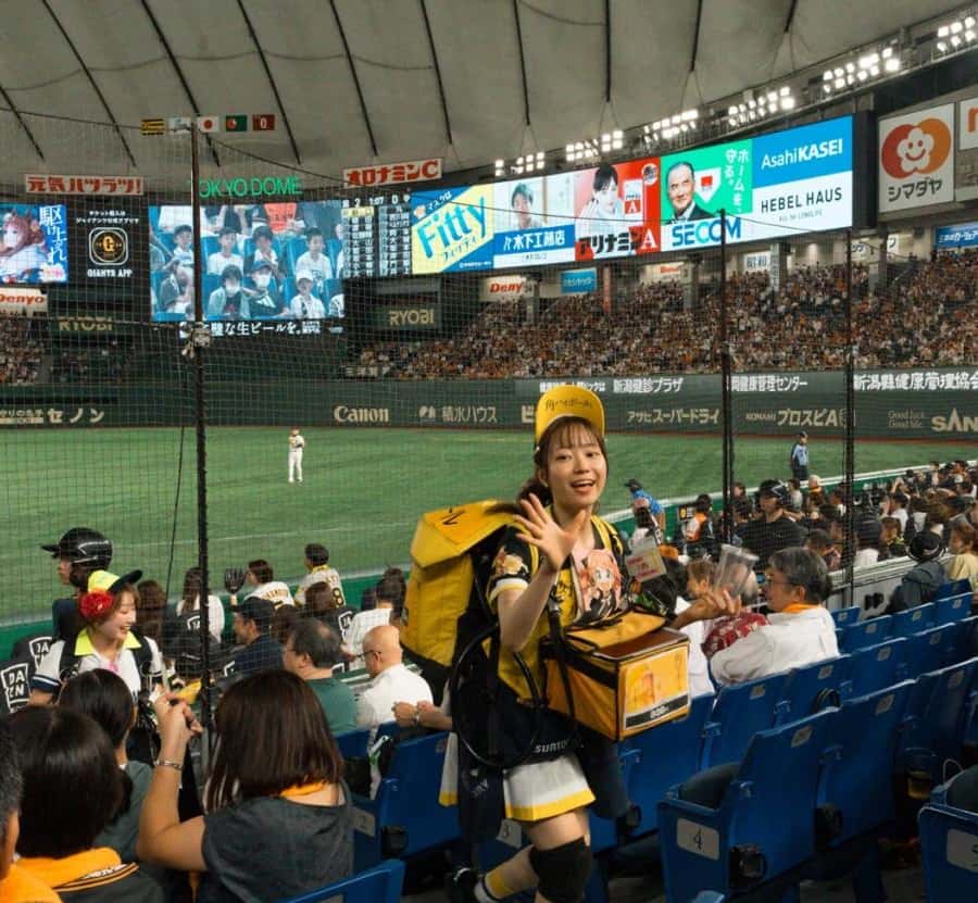 Tokyo : Baseball/Football Match with Local Fan (with TICKET)