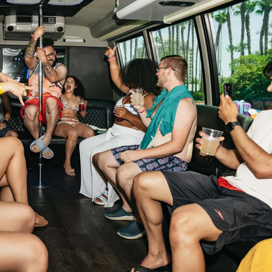 Las Vegas Strip: 3-Stop Pool Party Crawl with Party Bus