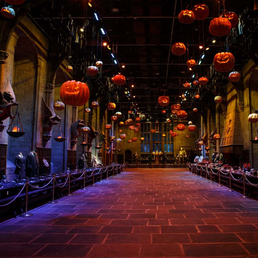 Universal Studios Great Hall Harry Potter Christmas London: Harry
