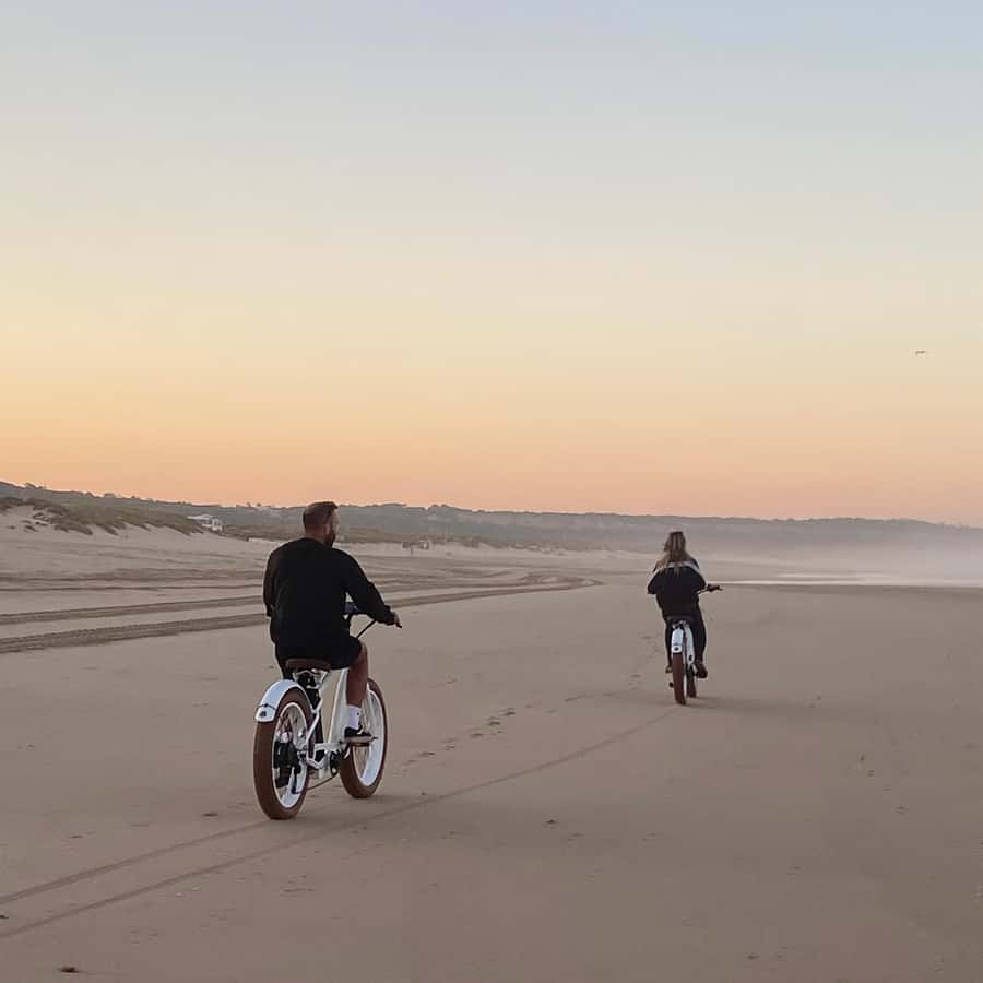 aesthetic bike beach