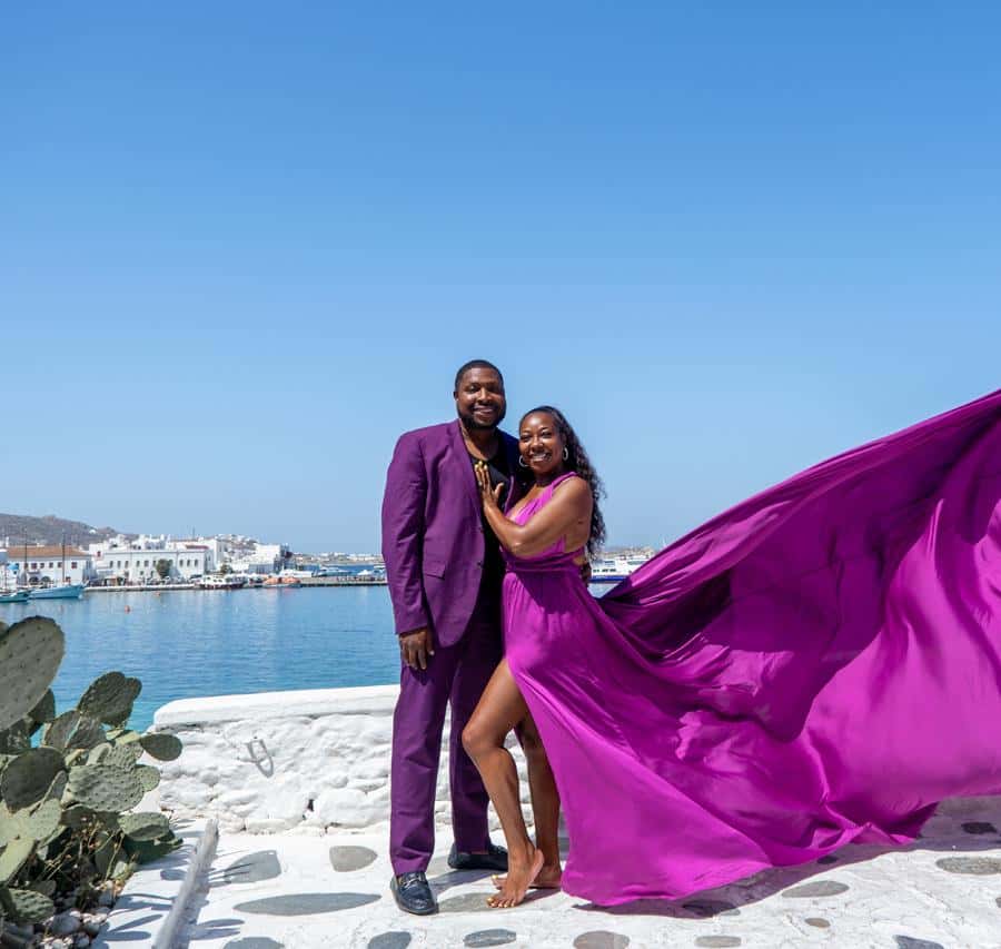 Flying Dress Photoshooting Mykonos