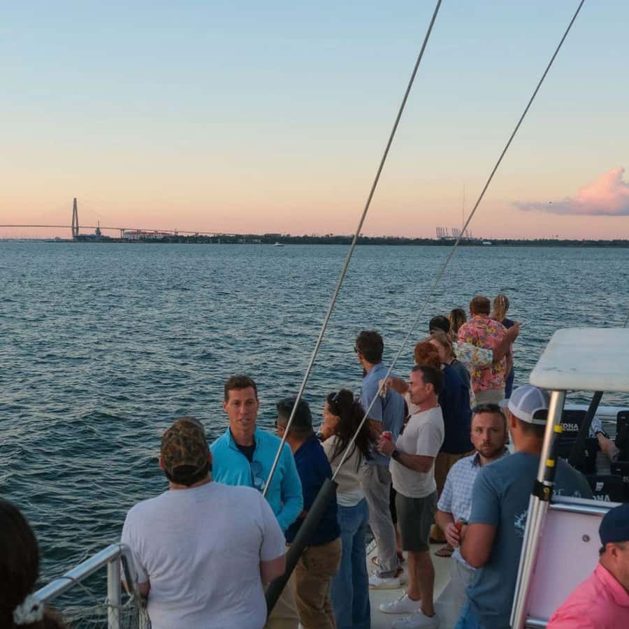 Charleston Sunset Sailing on 50-Foot Catamaran w/Bar