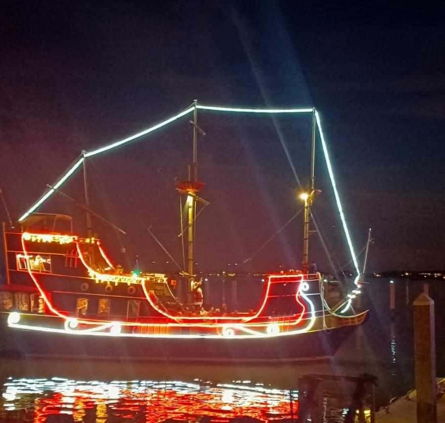 St. Augustine: Nights of Lights Pirate Ship Tour