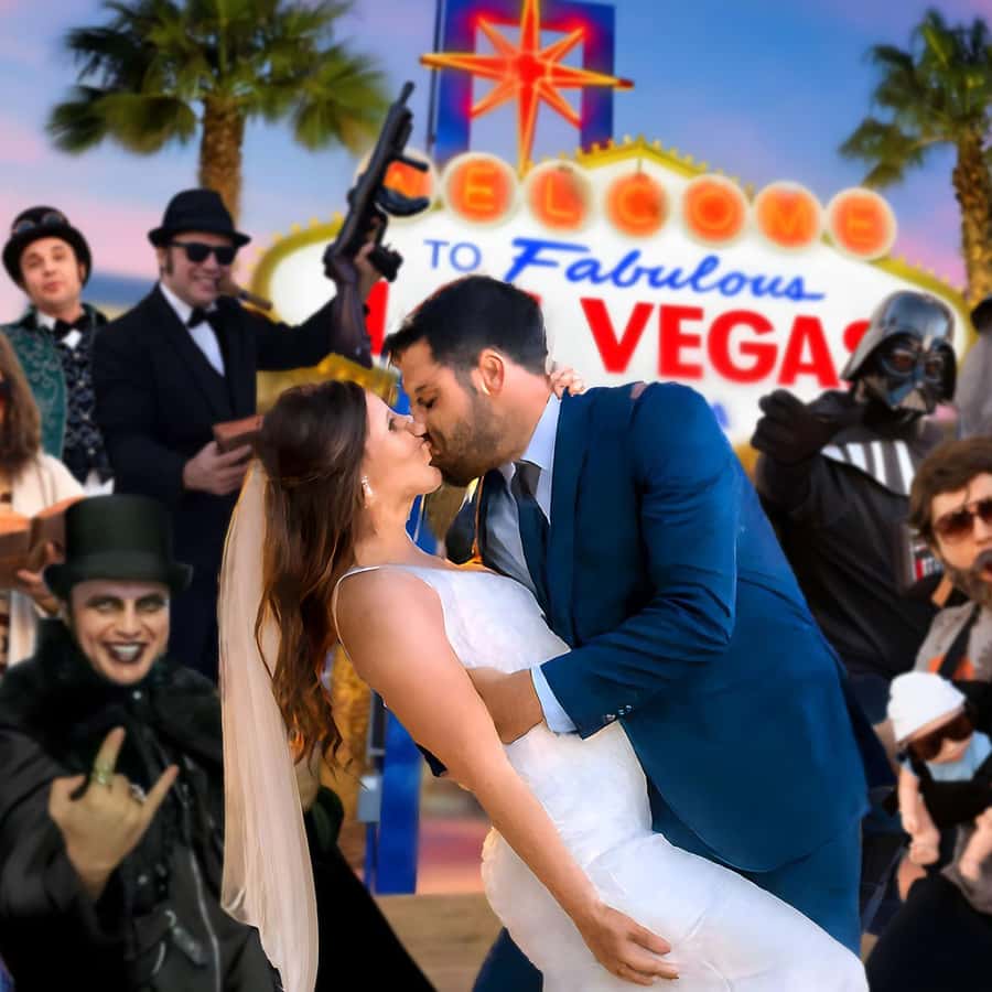 Las Vegas: boda o renovación de votos tradicional o temática con el letrero  de Las Vegas. | GetYourGuide, image size:900x900