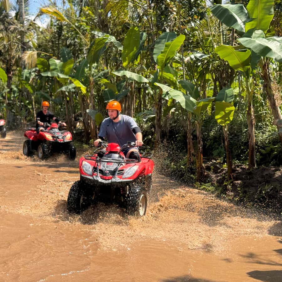 Ubud: River Cave Tubing Adventure Gorilla ATV Quad Bike