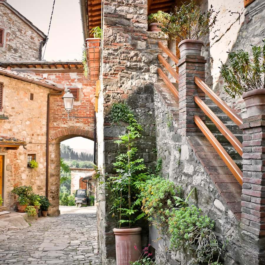 Sienna Striped Ribbed Top in Mocha, image size:900x900