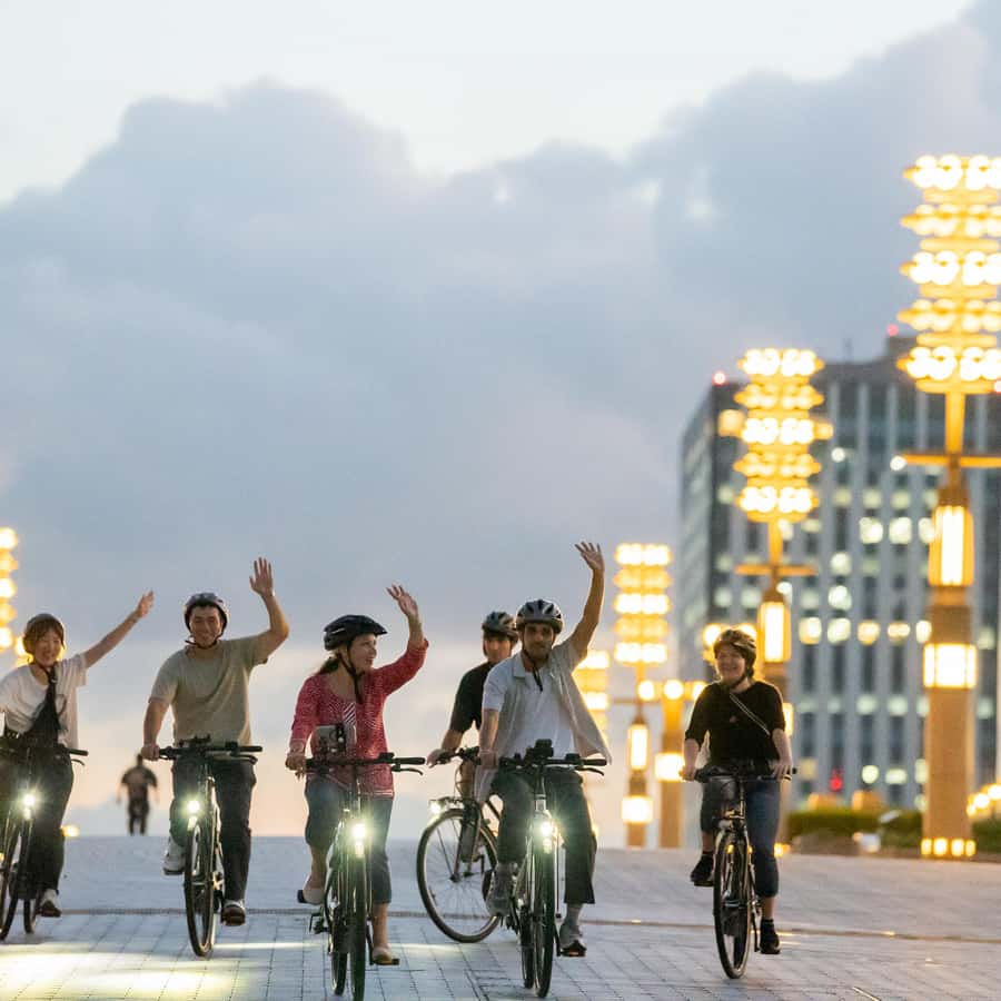 Tokyo Bay Area: Sunset Night View 3h E-bike Guided Tour GetYourGuide