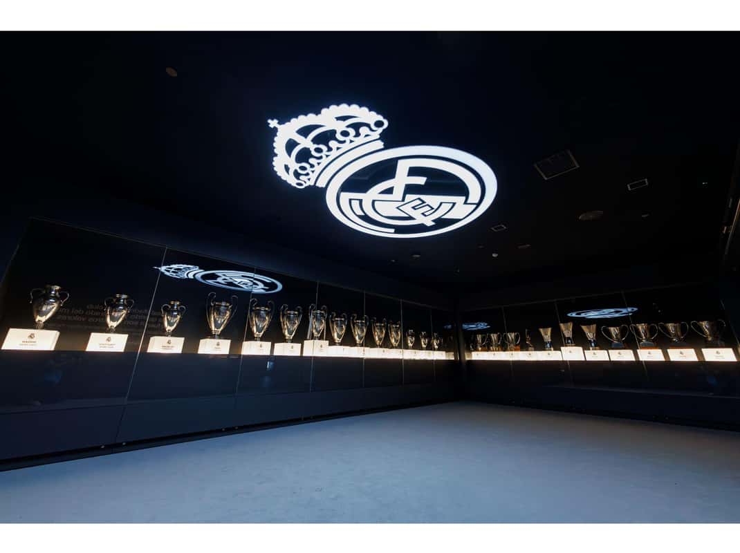 Panoramisch uitzicht op het Bernabéu-stadion in Madrid