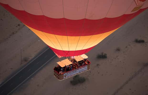 image n.1 of Dubai: Hot Air Balloon Ride with Camel Ride & Falcon Show activity in Dubai, uploaded by supplier