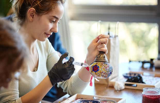 image n.1 of Traditional Mosaic Lamp & Candle Holder Workshop activity in Cappadocia, uploaded by supplier