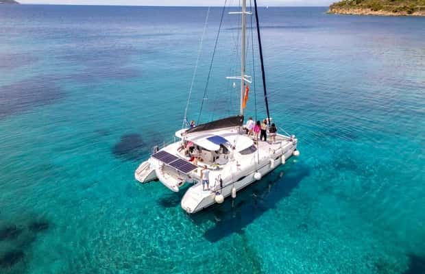 image n.1 of Sithonia: Private Catamaran Cruise to Hidden Coves activity in Sithonia, uploaded by supplier