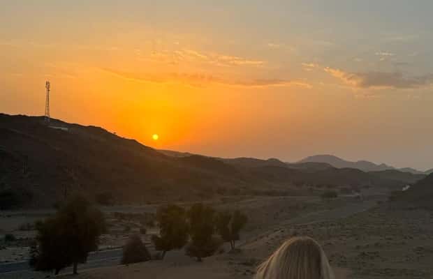 Immagine nº 1 di Tramonto nel deserto con pick up attività a Mascate, caricata dal fornitore