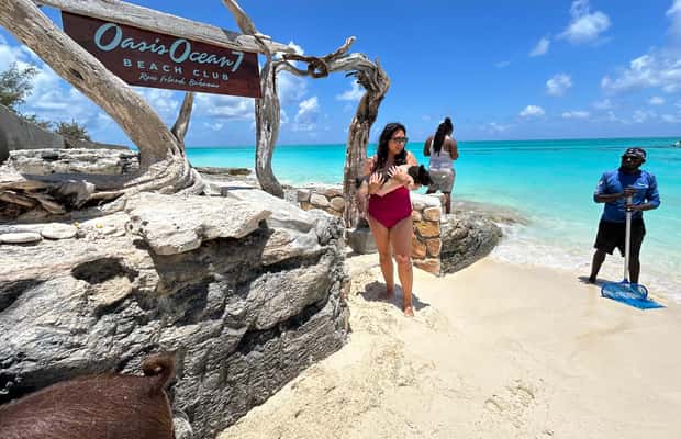 Image N°1 de Nassau : Cochons, plongée en apnée, tortues, déjeuner, club de plage privé activité à New Providence, publiée par le prestataire