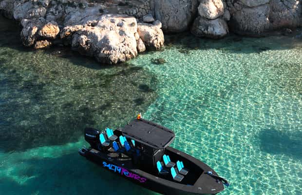 image n.1 of Charter Tour: By Boat in the Bay of Palma with Snorkeling and Paddle Surfing activity in Balearic Islands, uploaded by supplier