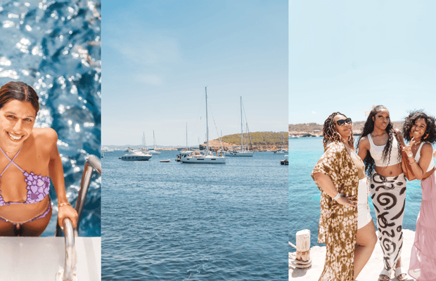 image n.1 of Ibiza: Adults-Only Cruise with Drinks, Food, Snorkel, and DJ activity in Sant Josep de sa Talaia, uploaded by supplier