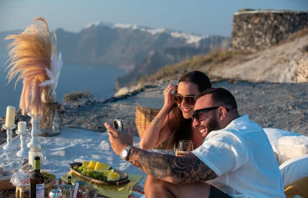 image n.1 of Uncrowded Santorini Sunset PicNic activity in Fira, uploaded by supplier