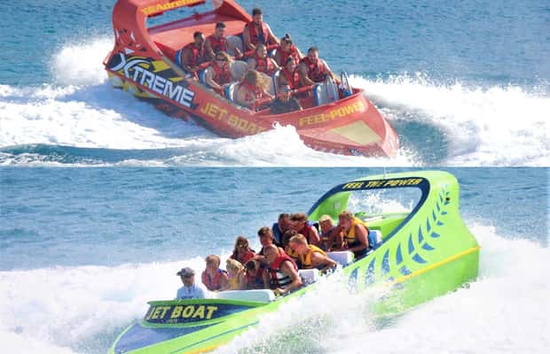 Obraz nr 1 z atrakcji Hersonissos: Rejs łodzią odrzutową z nurkowaniem w Limin Chersonisu, przesłany przez organizatora