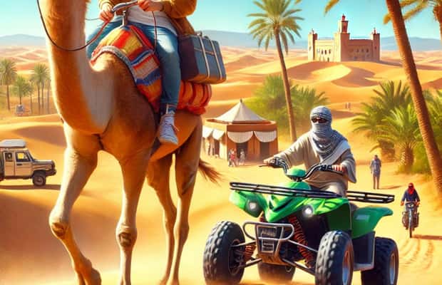 Immagine nº 1 di Deserto di Agafay: quad, giro in cammello e cena con spettacolo attività a Marrakech, caricata dal fornitore
