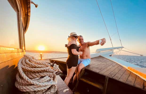 image n.1 of Rhodes: Sunset Cruise with Greek BBQ and Unlimited Drinks activity in Kalithea, uploaded by supplier