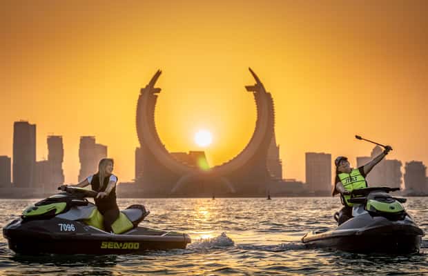 image n.1 of Doha: Jet Ski to Skyline with View of Katara and Pearl Qatar activity in Doha, uploaded by supplier