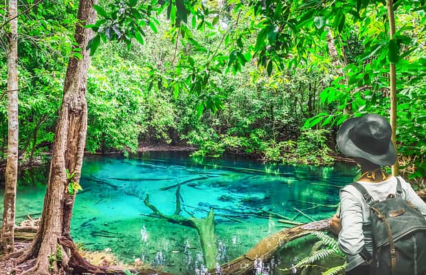 Image N°1 de Krabi : Visite du temple de la grotte du tigre, de la piscine d'émeraude et des sources d'eau chaude activité à Krabi, publiée par le prestataire