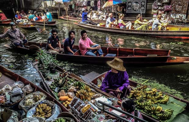 slika št. 1 aktivnosti Bangkok: plavajoča tržnica in tržnica Maeklong zasebni prevoz na destinaciji Bangkok, naložil dobavitelj