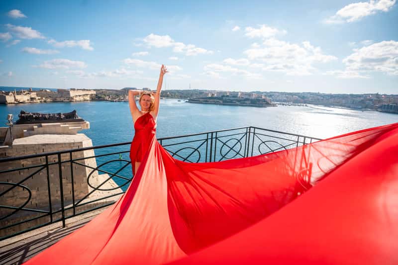 Malta: Flying Dress Photoshoot & Video Experience