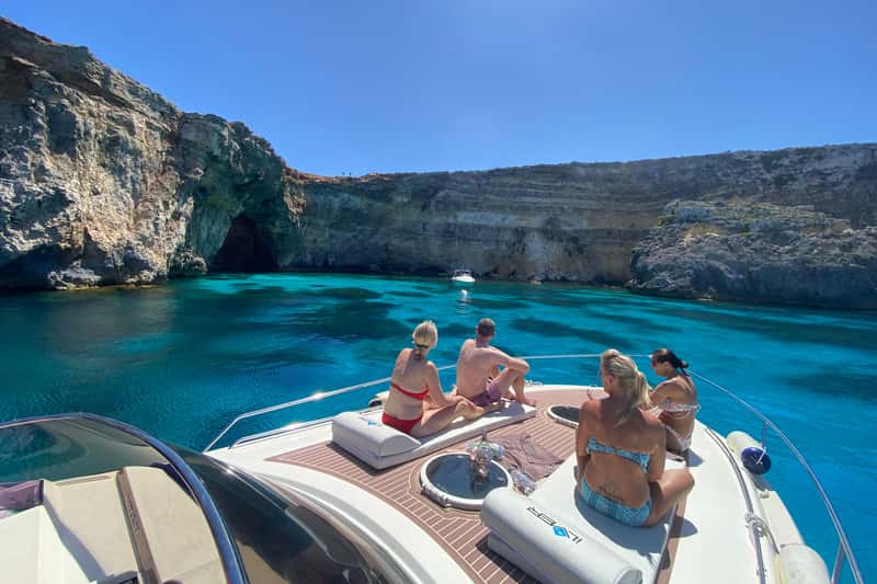 Full Day Private Boat Charter in Malta & Comino