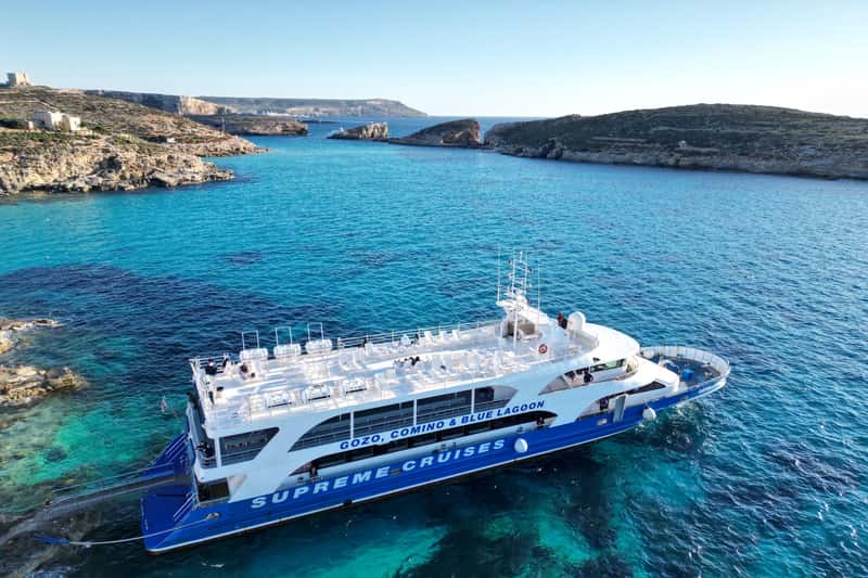 Bugibba: Comino & Blue Lagoon inc Sea Caves & Crystal Lagoon
