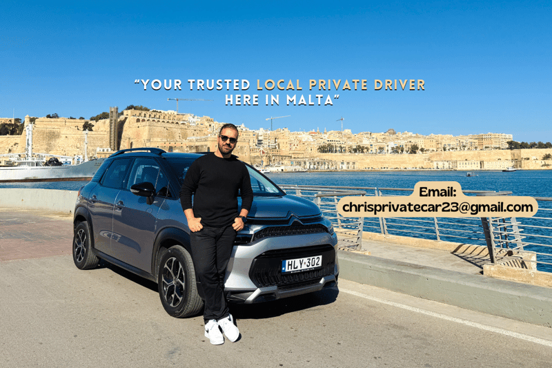 Explore Malta Your Way:Full-Day Private Chauffeur Experience