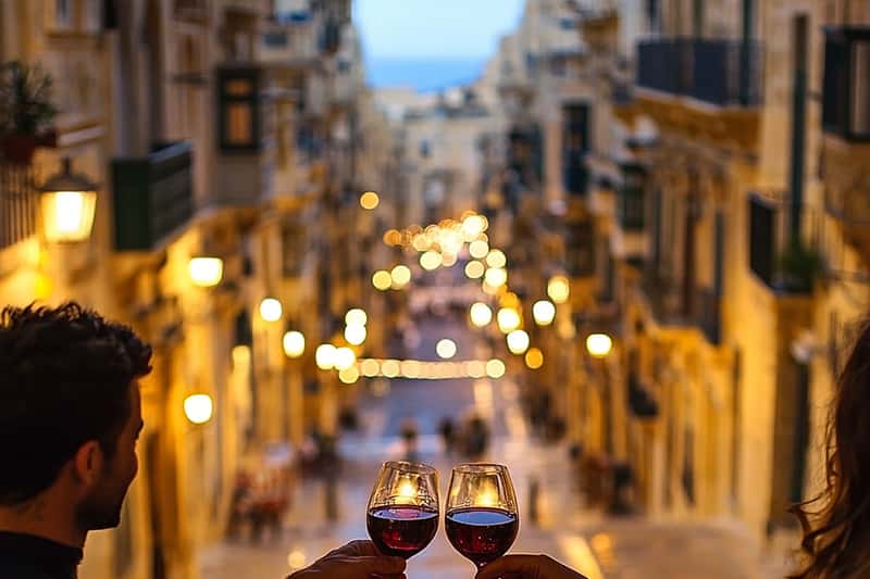 Romantic Italian Cuisine Dinner in Valletta
