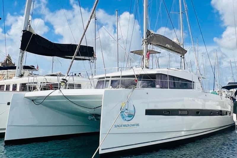 Malta: Catamaran Private Day Charter with Skipper