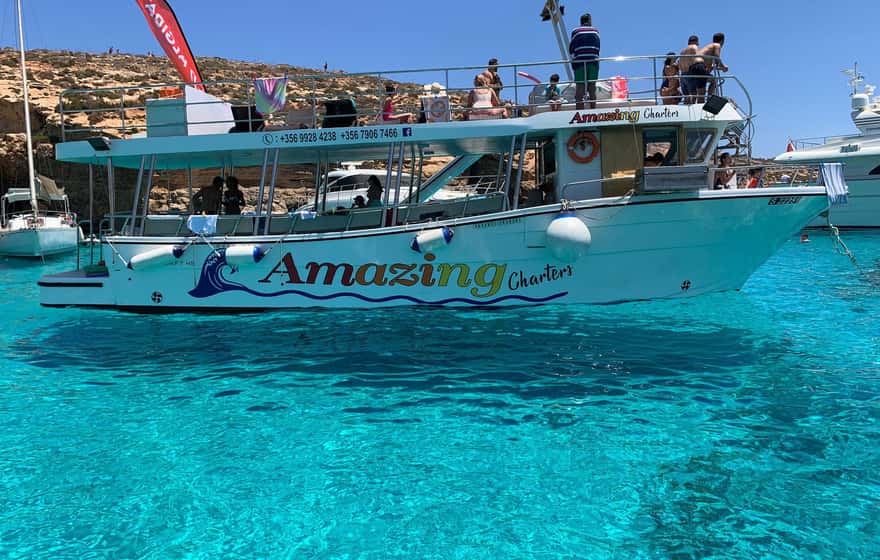 Malta Coastline Cruise: Comino, Blue Lagoon & Crystal Lagoon