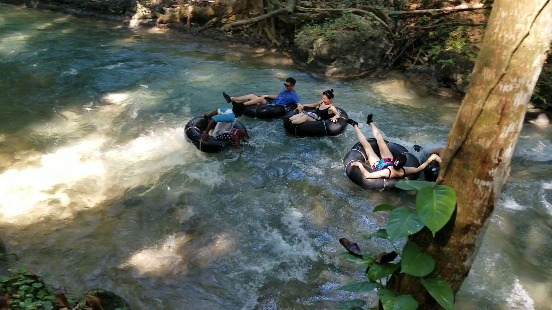 شلالات نهر دان في جامايكا وجولة أنابيب النهر - Hizvo