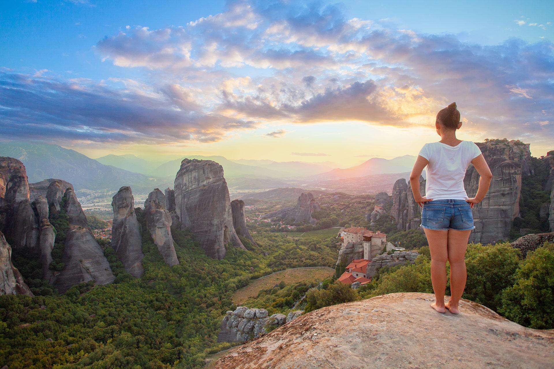 Meteora, kleine Tour bei Sonnenuntergang mit Klöstern und Höhlen - Hizvo