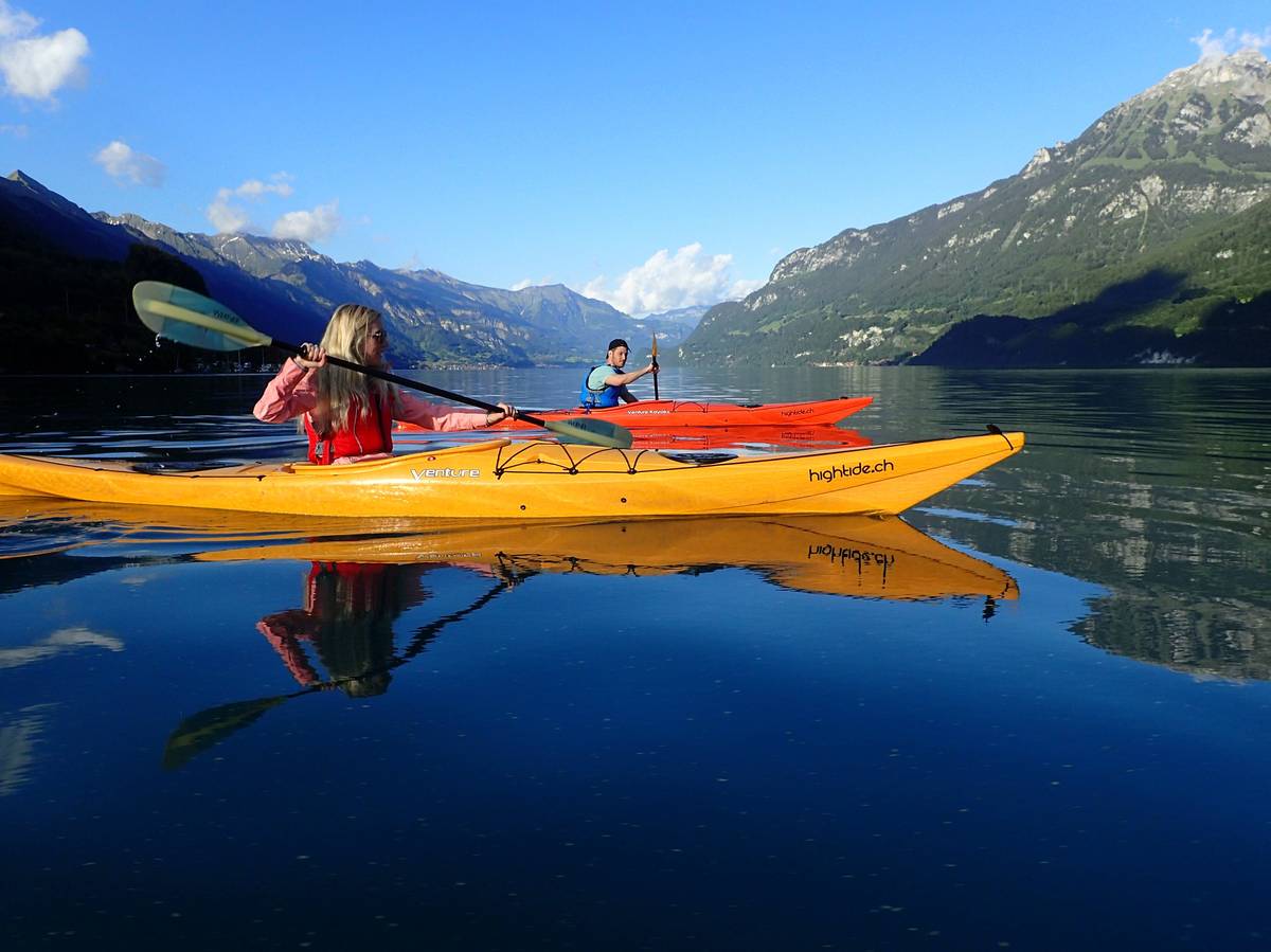 Türkisfarbener Brienzersee bei Interlaken