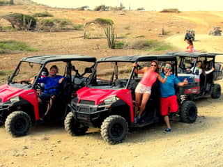 The Natural Pool (Conchi), reached by UTV, Aruba